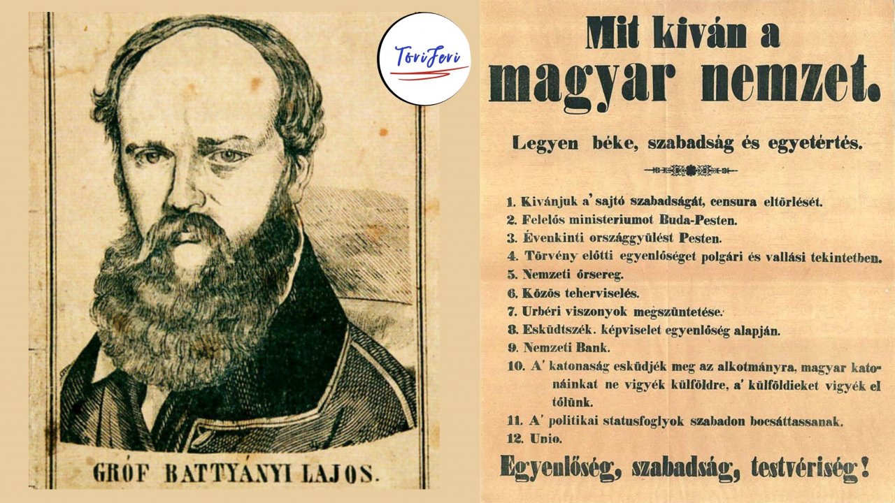 Március 15-i forradalom, áprilisi törvények.